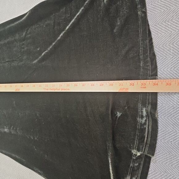 Ginger G Women’s Hunter Green Velvet Size Small A-line Dress Cottagecore Boho - Picture 13 of 14